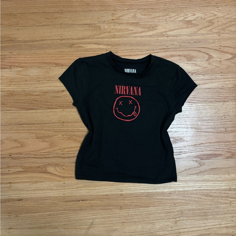 Nirvana Black Baby Tee
